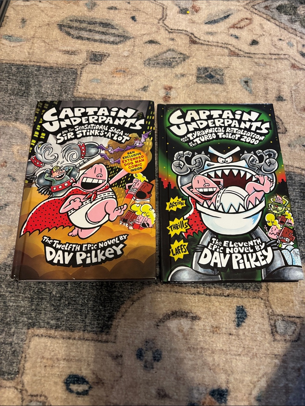 Captain underpants. Set of 2! Hardcover